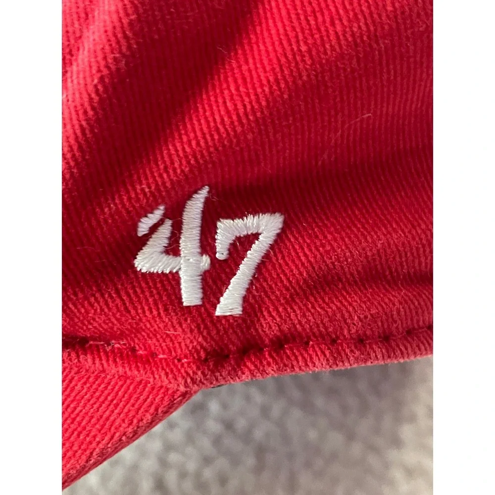 '47 Brand Kids Youth Baseball Hat Red‎ Los Angeles Angels MLB Adjustable Cap